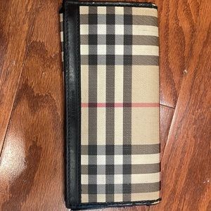 Burberry wallet black haymarket